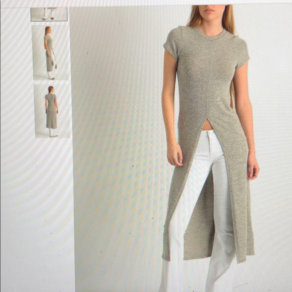 Slit Front Maxi Sweater, Size S
